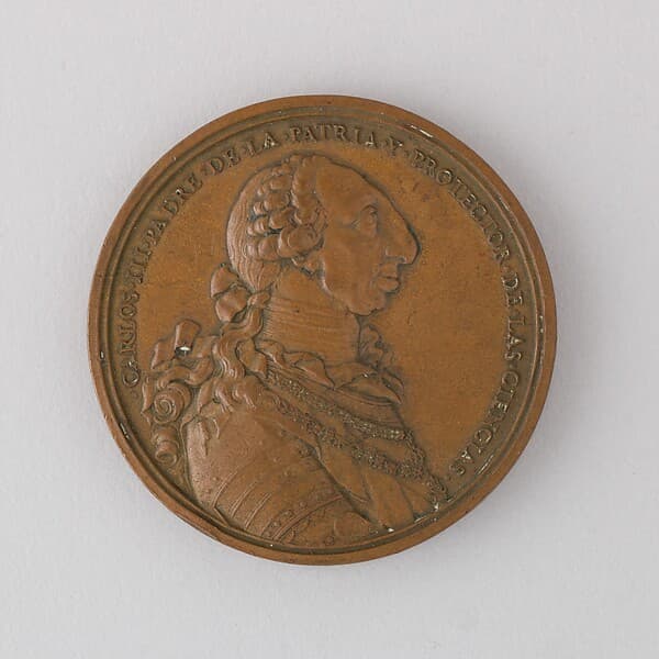 Medal Showing Charles III of Spain, 1778, by Jerónimo Antonio Gil