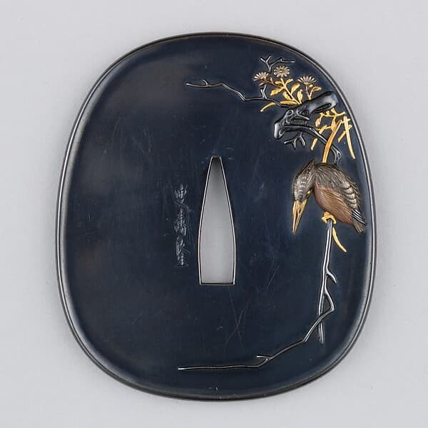 Sword Guard (Tsuba), by Kanō Natsuo