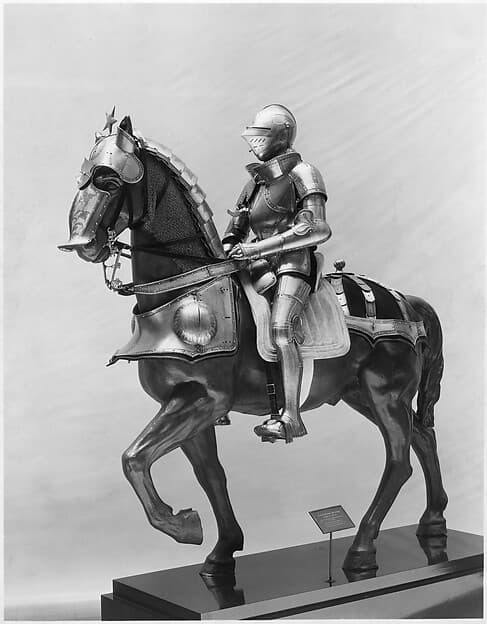 Armor for Man and Horse Presumably Made for Baron Pankraz von Freyberg (1508–1565), by Wolfgang Grosschedel