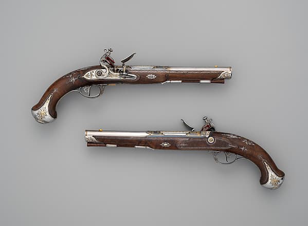 Pair of Flintlock Pistols Made for Grand Duke Constantine Pavlovich of Russia (1779–1831), by Tula Arms Factory