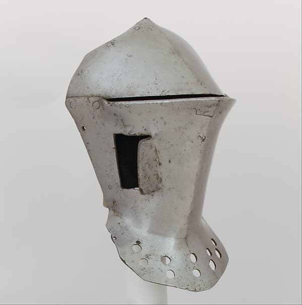 Front Half of a Tournament Helm