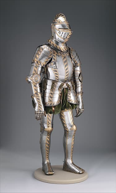Field and Tournament Armor of Johann Wilhelm (1530–1573), Duke of Saxe-Weimar, by Anton Peffenhauser