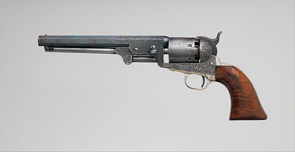 Colt Model 1851 Navy Percussion Revolver, Serial Number 29705, with Case and Accessories, by Samuel Colt