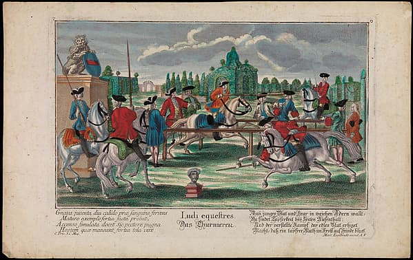 Ludi equestres. Das Thurnieren (The Tournament), by Martin Engelbrecht