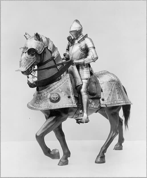 Horse Armor Made for Johann Ernst, Duke of Saxony-Coburg (1521–1553), by Kunz Lochner