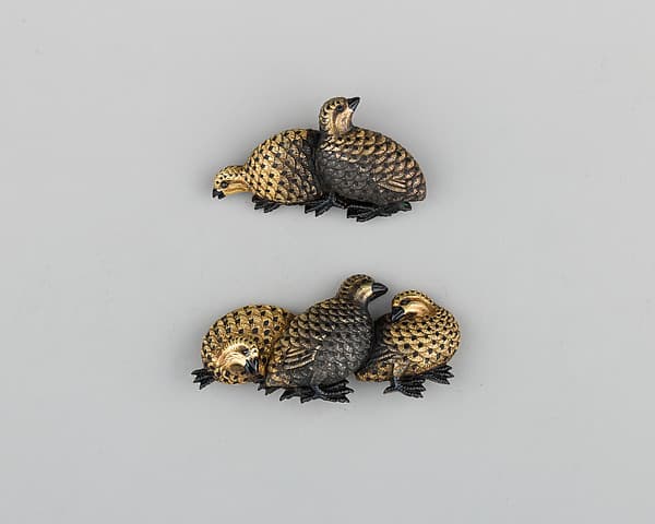 Pair of Sword-Grip Ornaments (Menuki), by Osozuka Hisanori