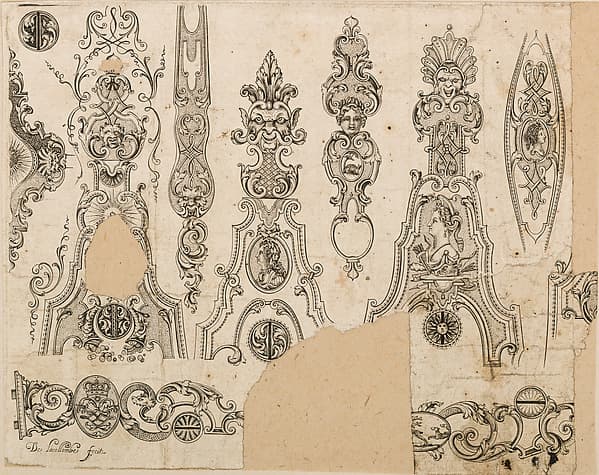Plate Three from Nouveavx Desseins D'Arquebvseries, by De Lacollombe