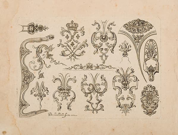 Plate Two from Nouveavx Desseins D'Arquebvseries, by De Lacollombe