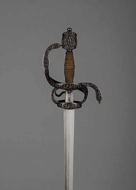 Rapier of Ambrogio Spinola (1569–1630) with Scabbard Chape, by M. I. F.
