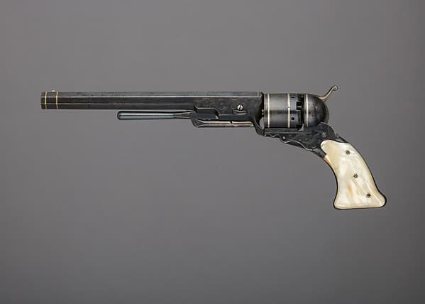 Colt Paterson Percussion Revolver, No. 5, Holster Model, serial no. 940, by Samuel Colt