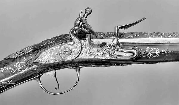 Flintlock Gun, by De Lacollombe
