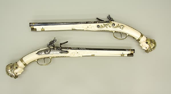 Pair of Flintlock Pistols, by Leonardus Graeff
