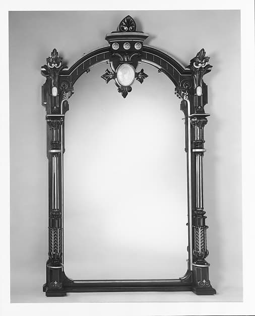 Overmantel Looking Glass, by John Jelliff