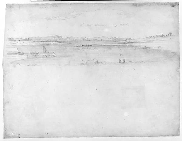 Sketch for "Approaching Thunder Storm", by Martin Johnson Heade