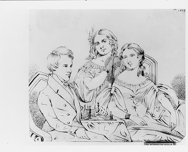 Family Group (from McGuire Scrapbook), by Thomas Seir Cummings