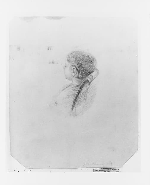 Head of a Sleeping Child (from McGuire Scrapbook), by James Whitehorne