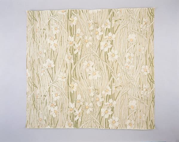 Poet's-narcissus textile, by Associated Artists