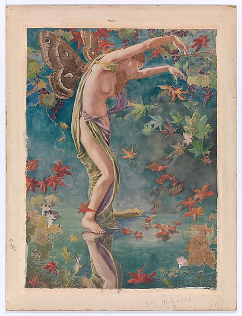 Autumn Scattering Leaves, by John La Farge