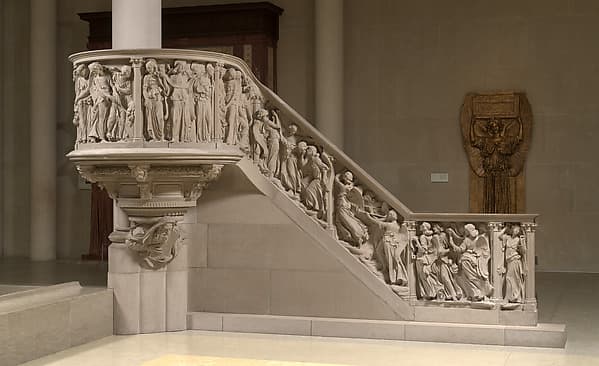 All Angels' Church Pulpit and Choir Rail, by Karl Theodore Bitter
