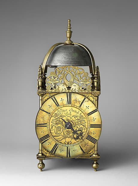 Lantern clock, by Peter Stretch