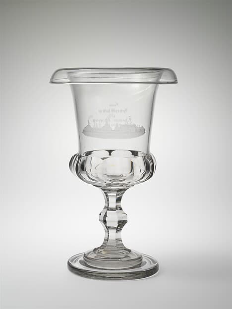 Presentation vase, by New England Glass Company