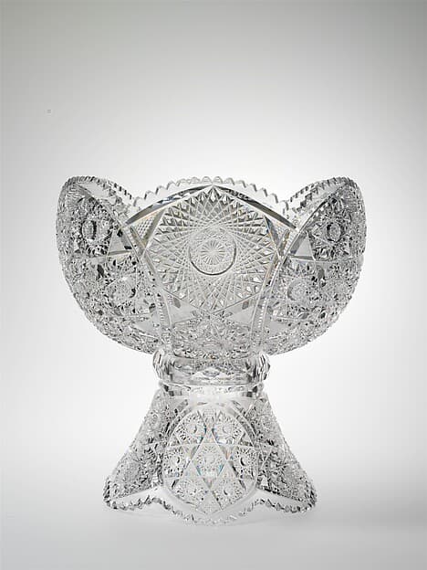 Punch bowl, by C. Dorflinger and Sons