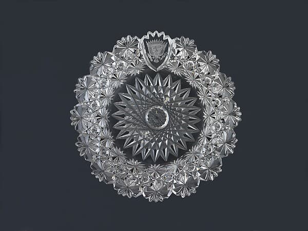 Plate, by C. Dorflinger and Sons