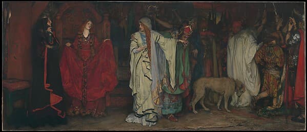 "King Lear," Act I, Scene I, by Edwin Austin Abbey