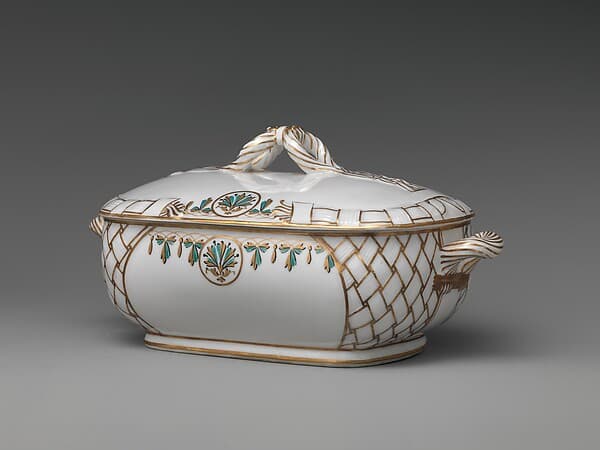Covered Vegetable Dish, by Union Porcelain Works