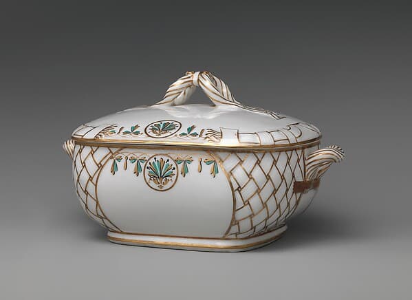 Covered Vegetable Dish, by Union Porcelain Works