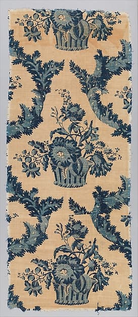 Panel, blue-resist textile