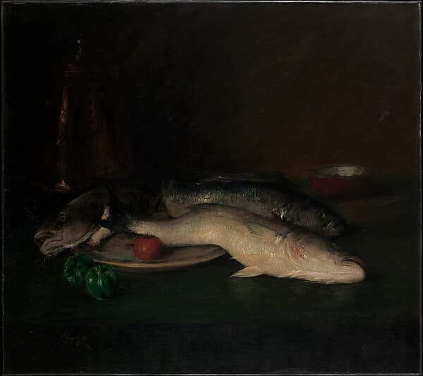 Still Life: Fish, by William Merritt Chase