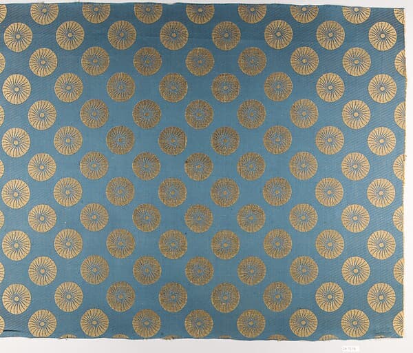 Conventionalized chrysanthemum textile