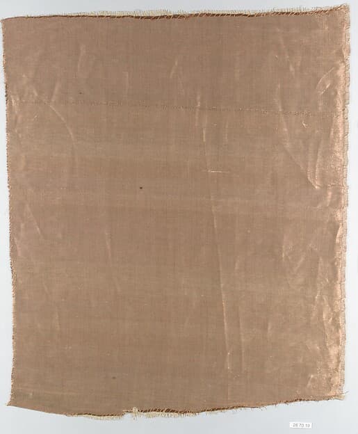 Copper metallic textile, by Associated Artists