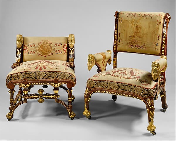 Armchair, by Pottier and Stymus Manufacturing Company