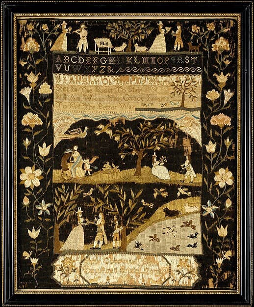 Sampler, by Martha (Patty) Coggeshall