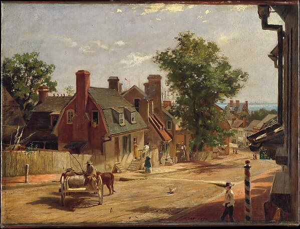 Old Annapolis, Francis Street, by Francis Blackwell Mayer