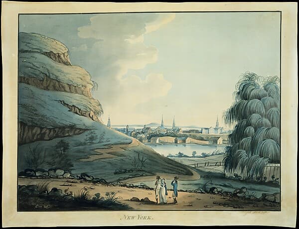 Collect Pond, New York City, by Archibald Robertson