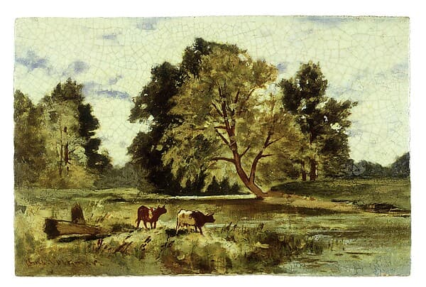 Plaque, by Charles Volkmar