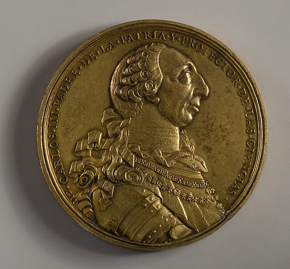 Charles III of Spain, as Protector of the Royal Academy of Mexico, by Geronimo Antonio Gil