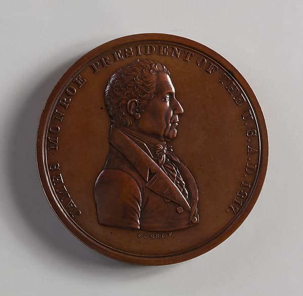 Medal of James Monroe, by Moritz Fürst