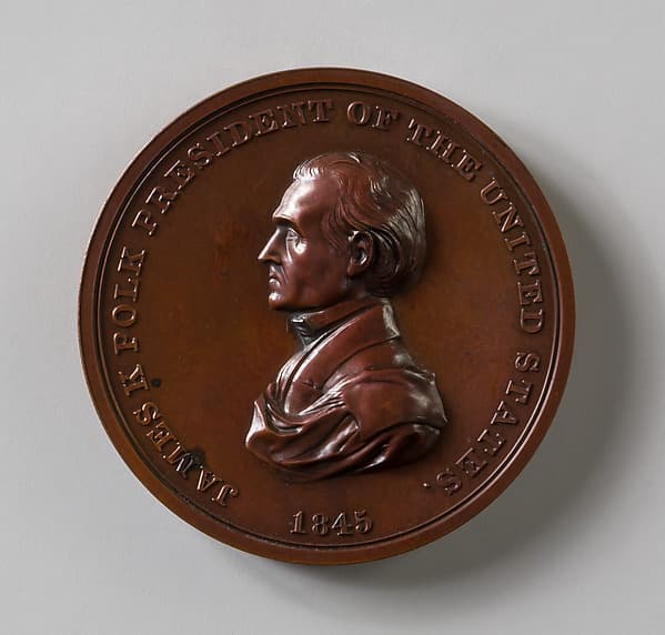 Medal of James Knox Polk, by Franklin Peale