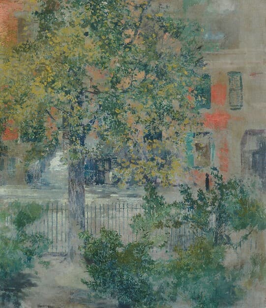 View from the Artist's Window, Grove Street, by Robert Frederick Blum