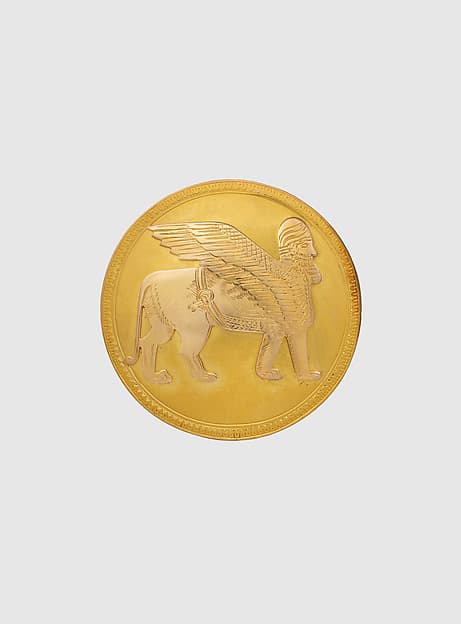 Brooch with Assyrian human-headed winged lion