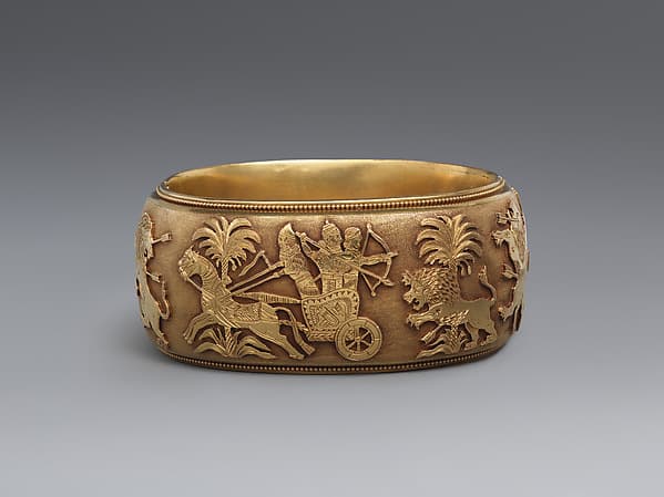 Bracelet with Assyrian-inspired design
