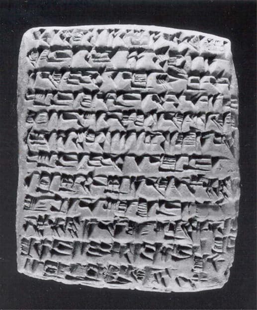 Cuneiform tablet: statement before witnesses