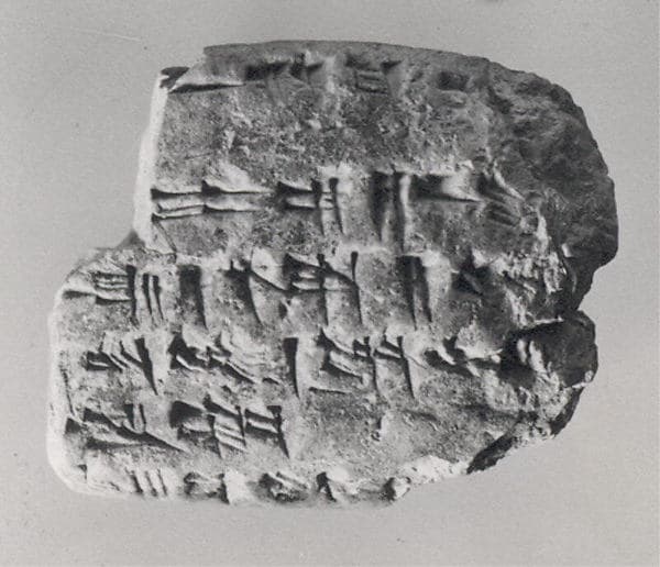 Cuneiform tablet: account of barley deliveries, Ebabbar archive