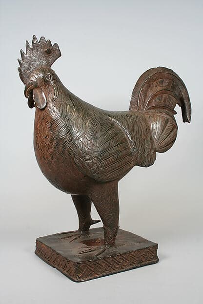 Rooster, by Ìgùn Ẹ́rọ̀nwwọ̀n (brass-casting guild) artists