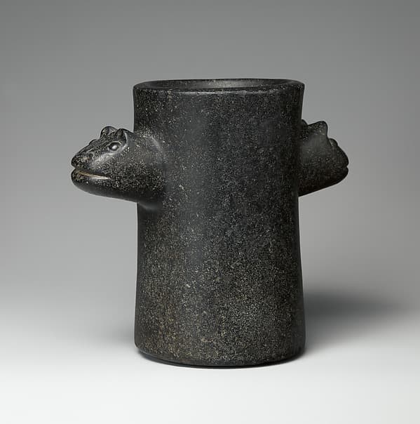 Beaker with animal heads, by Condorhuasi-Alamito artist(s)