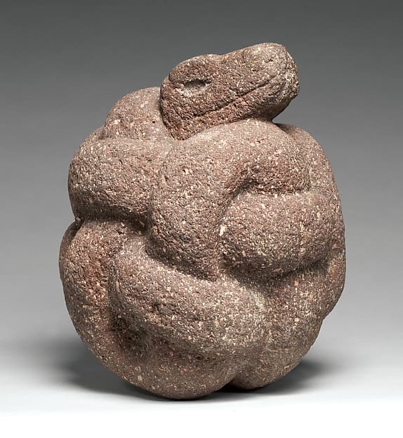 Coiled serpent, by Mexica artist(s)